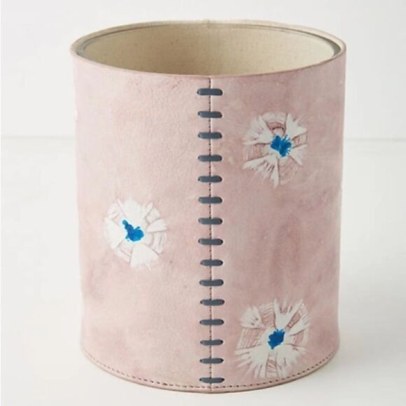 Anthropologie Japanese Shibori Leather Vase NWT - Picture 2 of 8